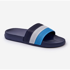 Chanclas Clásicas De Hombre Con Tiras, Azul Marino Sylri 4