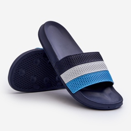 Chanclas Clásicas De Hombre Con Tiras, Azul Marino Sylri 3