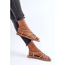 Sandalias Planas Mujer Big Star NN274012 Beige 8