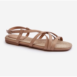 Sandalias Planas Mujer Big Star NN274012 Beige 1