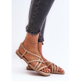 Sandalias Planas Mujer Big Star NN274012 Beige 2