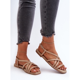 Sandalias Planas Mujer Big Star NN274012 Beige 6