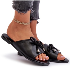 Chanclas Mujer Piel Ecológica Big Star NN274066 Negro 9