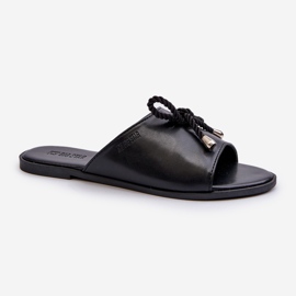 Chanclas Mujer Piel Ecológica Big Star NN274066 Negro 1