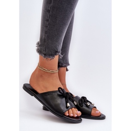 Chanclas Mujer Piel Ecológica Big Star NN274066 Negro 2
