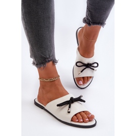 Chanclas Mujer Piel Ecológica Big Star NN274067 Blanco 4