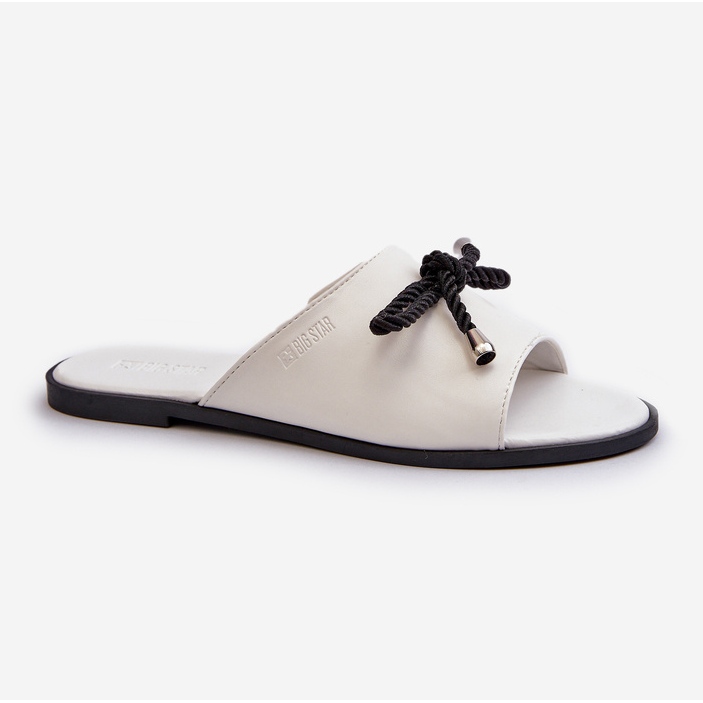 Chanclas Mujer Piel Ecológica Big Star NN274067 Blanco 1
