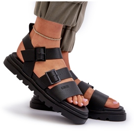 Sandalias Mujer Piel Ecológica Big Star NN274065 Negro 9