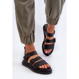 Sandalias Mujer Piel Ecológica Big Star NN274065 Negro 4