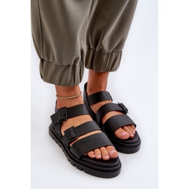 Sandalias Mujer Piel Ecológica Big Star NN274065 Negro 6