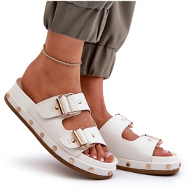 Chanclas de Mujer con Plataforma Big Star NN274081 Blanco 10
