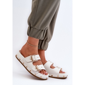 Chanclas de Mujer con Plataforma Big Star NN274081 Blanco 3