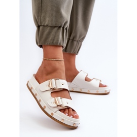 Chanclas de Mujer con Plataforma Big Star NN274081 Blanco 4