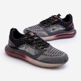 Zapatillas Deportivas de Hombre HI-POLY System Big Star NN174476 Negro gris 4
