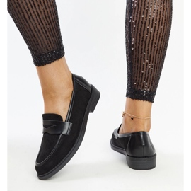 Mocasines Floretta de ante negro 5