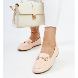 Mocasines beige con hebilla decorativa, Paddy 2