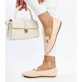 Mocasines beige con hebilla decorativa, Paddy 3