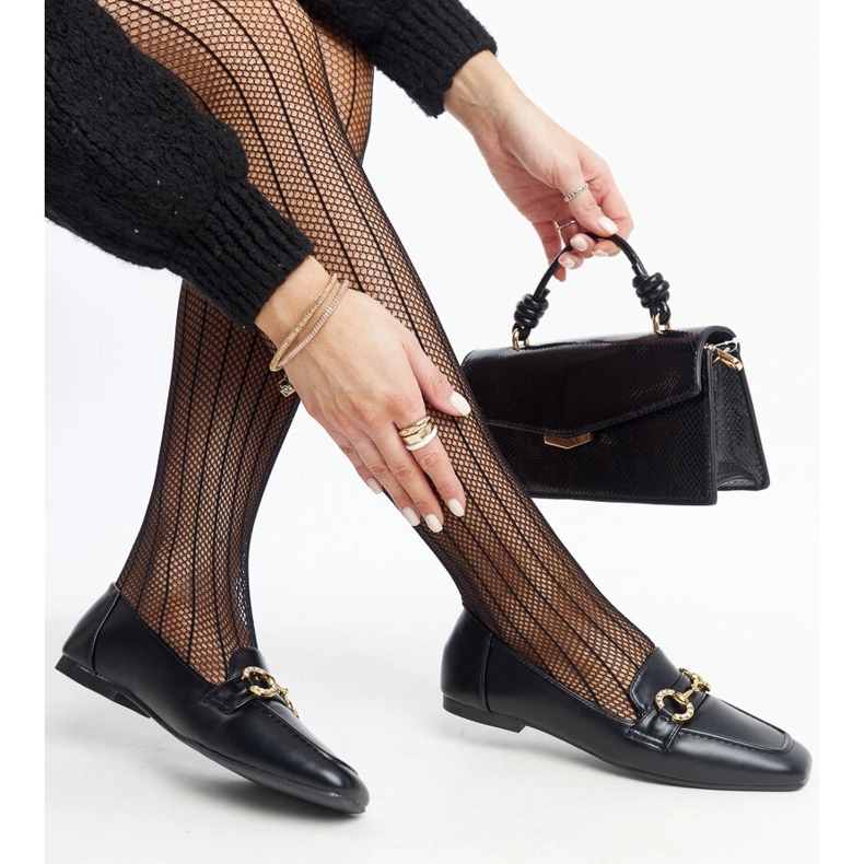 Mocasines negros con hebilla Areebah 1 Mocasines negros con hebilla Areebah 1