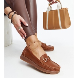 Mocasines Anisah hebilla marrón 1