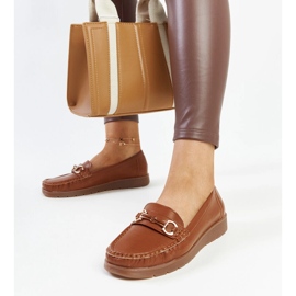 Mocasines Anisah hebilla marrón 2