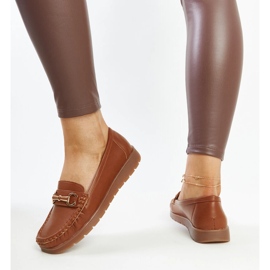 Mocasines Anisah hebilla marrón 3