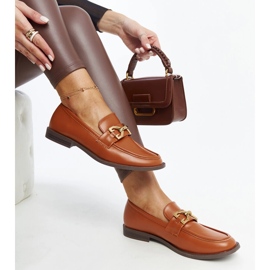 Mocasines marrones con hebilla Lea marrón 2