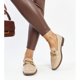 Mocasines beige con hebilla Lea 2