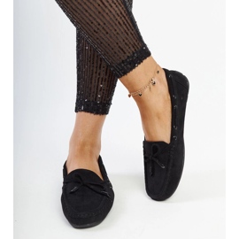 Mocasines Hayam negros con lazo 2 Mocasines Hayam negros con lazo 2