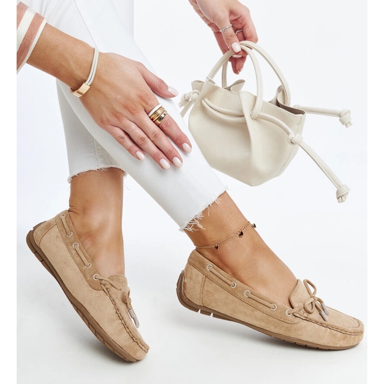 Mocasines Hayam marrón con lazo 1