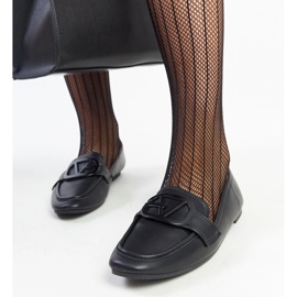 Mocasines hebilla negros de Delgi 1