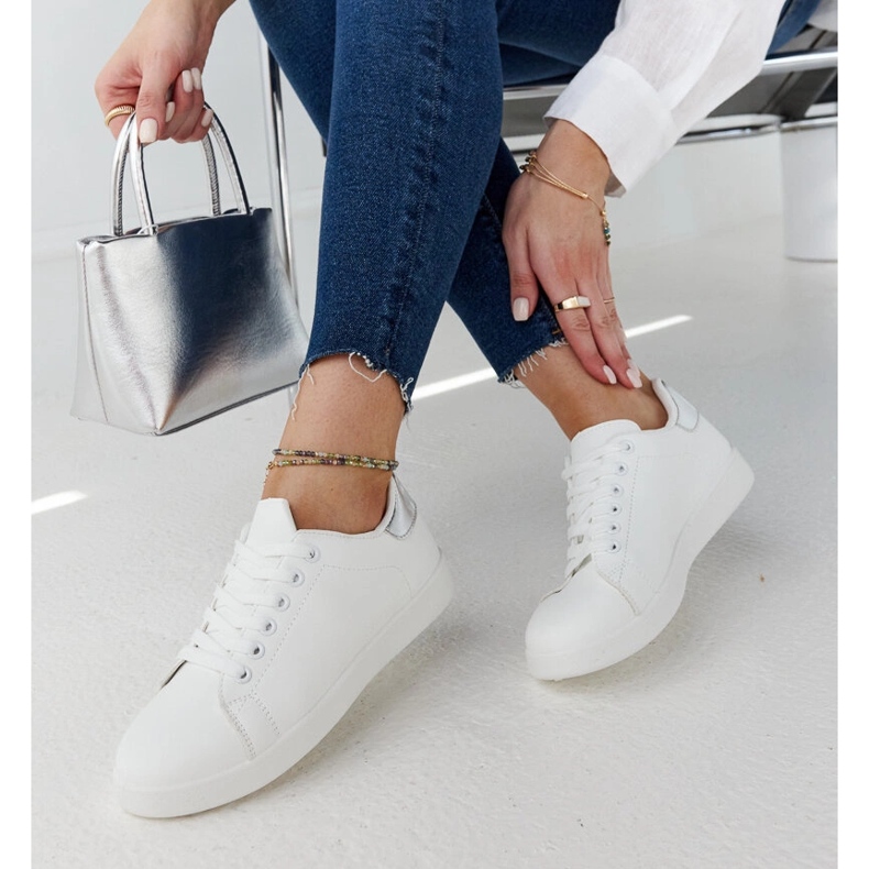 Zapatillas blancas con plataforma de Hagosa blanco 1