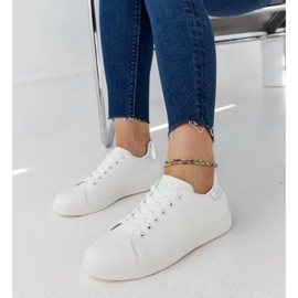 Zapatillas blancas con plataforma de Hagosa blanco 2