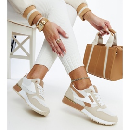 Deportivas plataforma beige Rosilda 1