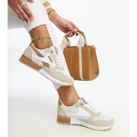 Deportivas plataforma beige Rosilda 2