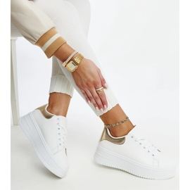 Deportivas plataforma Ottavia blanca blanco 3