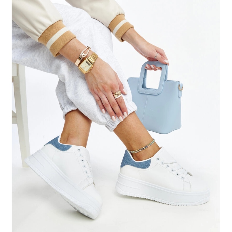 Deportivas plataforma Ottavia blanca blanco 1