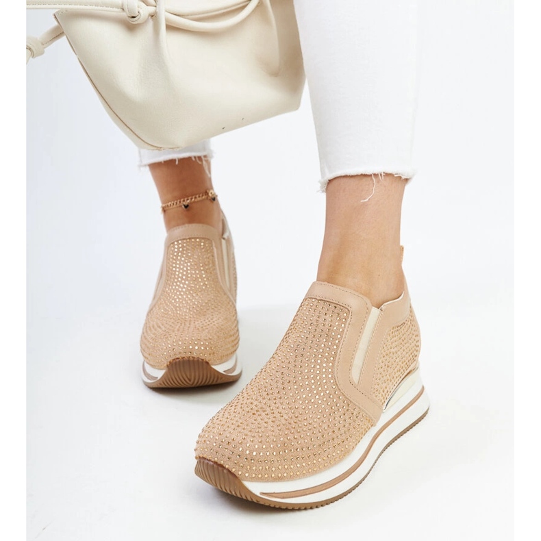 Deportivas cuña Cadelaria marrón 1