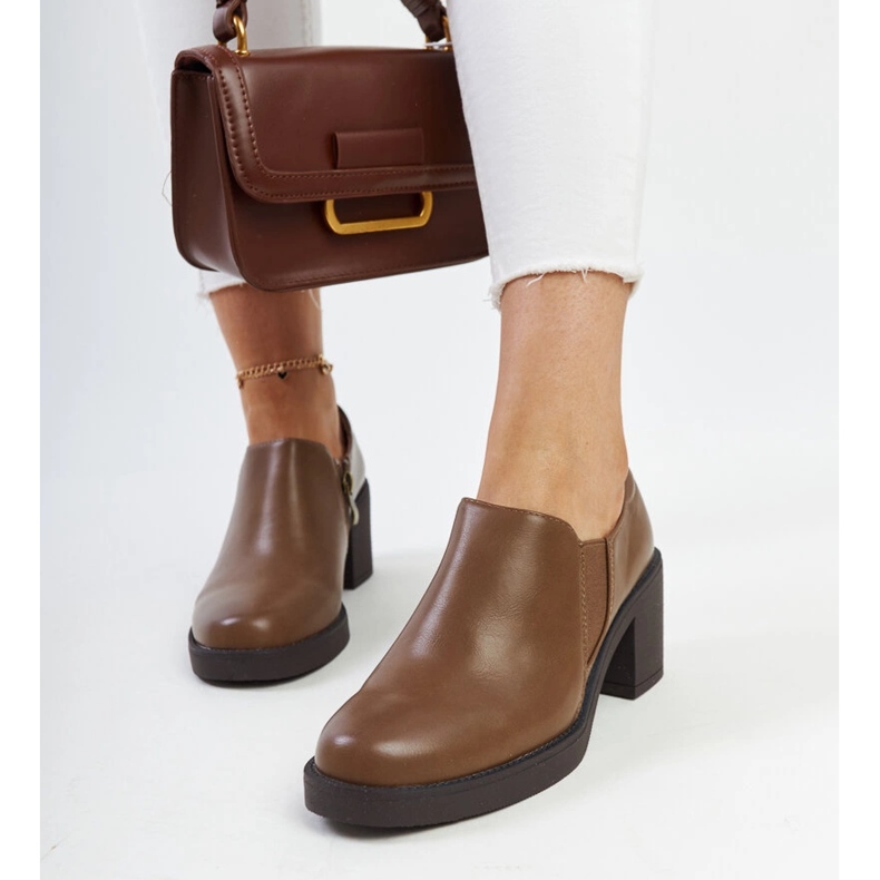 Zapatos tacón Lavia marrón 1