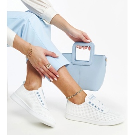 Zapatillas Yusra de ecopiel blanca. blanco 1