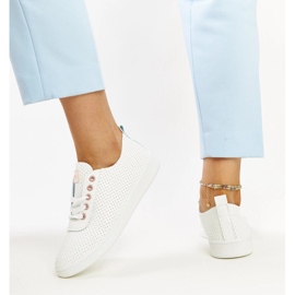 Zapatillas Yusra de ecopiel blanca. blanco 2