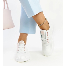 Zapatillas Yusra de ecopiel blanca. blanco 3