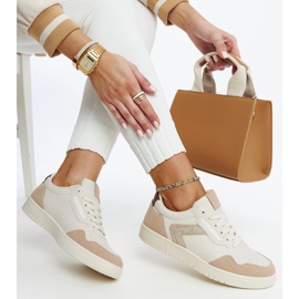 Deportivas beige con purpurina Juwan 1