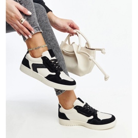 Zapatillas Juwan con purpurina blanca y negra. negro 1