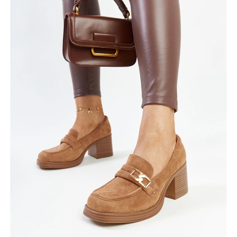 Salón tacón Aludra marrón 1