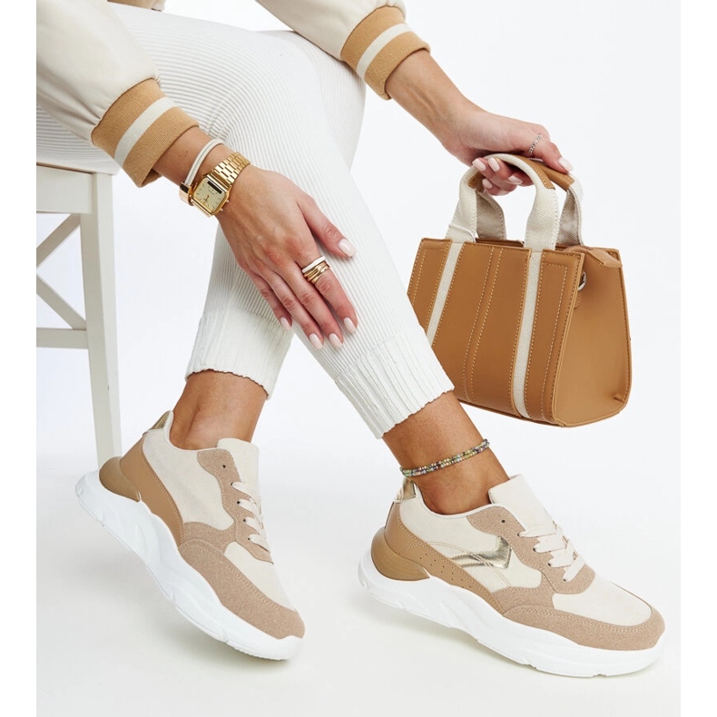 Zapatillas marrones con plataforma Nereida. marrón 1