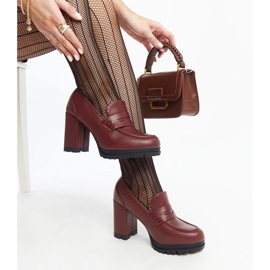 Zapatos de tacón burdeos de Sauda rojo 1 Zapatos de tacón burdeos de Sauda rojo 1