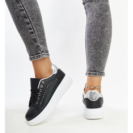 Deportivas negras con pedrería decorativa Perica. negro 4