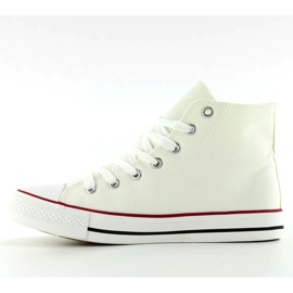 Deportivas tobilleras con piedras BL101P Blanco 3