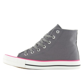 Deportivas tobilleras con piedras BL101P Gris 2