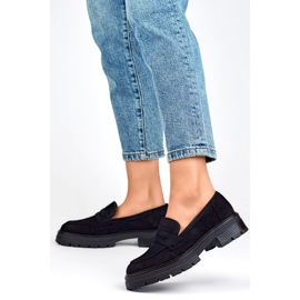 Mocasines mujer ante negro, mocasines negros 4